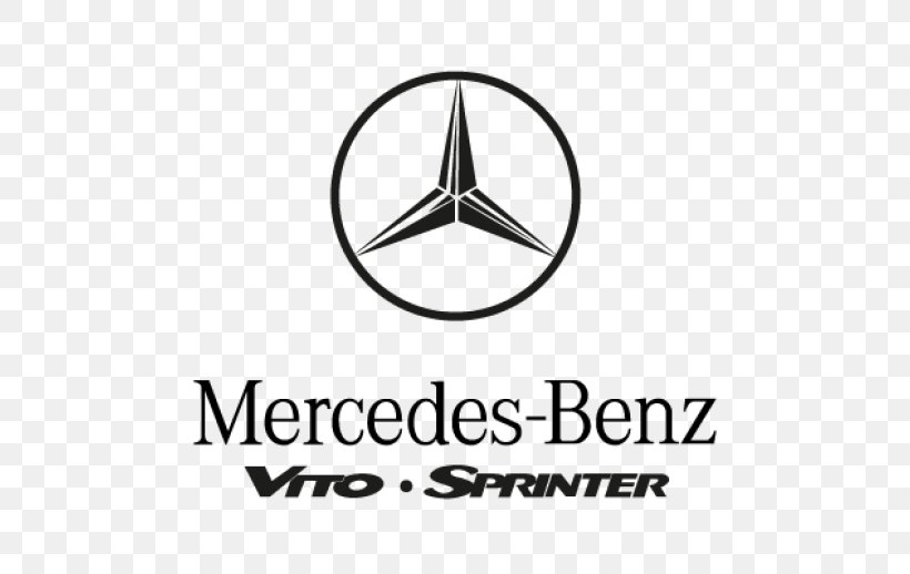 Mercedes-Benz Sprinter Car Mercedes-Benz Vito Mercedes-Benz MB100, PNG, 518x518px, Mercedesbenz, Area, Black And White, Brand, Car Download Free