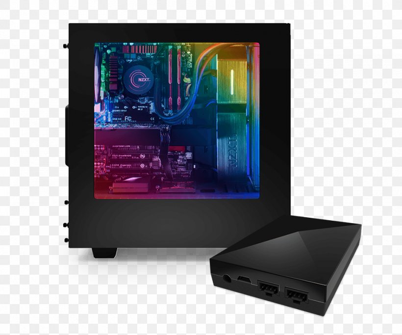 Computer Cases & Housings Light NZXT HUE+ Extension Kit, PNG, 960x800px, Computer Cases Housings, Case Modding, Computer, Computer Hardware, Display Device Download Free