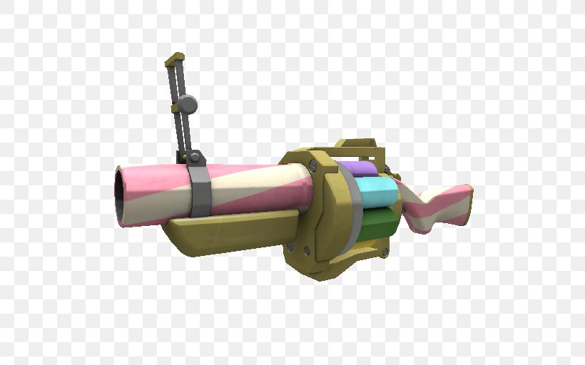 Grenade Launcher Team Fortress 2 Weapon Rocket Launcher, PNG, 512x512px, Watercolor, Cartoon, Flower, Frame, Heart Download Free