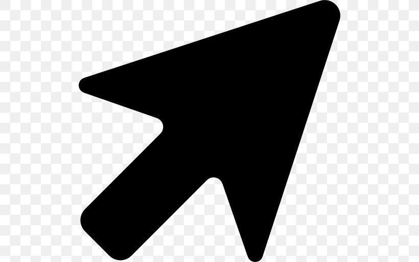 Computer Mouse Pointer Arrow Cursor, PNG, 512x512px, Computer Mouse, Black, Black And White, Cursor, Monochrome Download Free