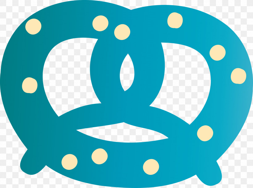 Pretzel Food, PNG, 3000x2241px, Pretzel, Food, Symbol, Teal, Turquoise Download Free