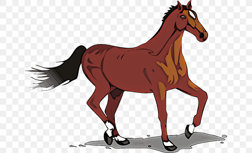 Horse Sorrel Mare Cartoon Animal Figure, PNG, 658x497px, Horse, Animal Figure, Cartoon, Colt, Foal Download Free