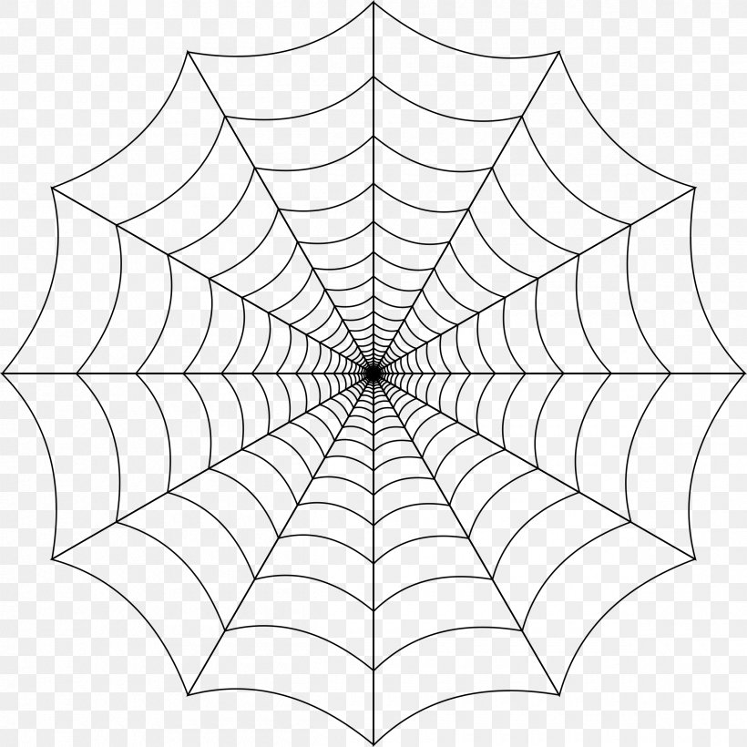 Spider Web Clip Art, PNG, 2400x2400px, Spider, Area, Black And White, Black House Spider, Leaf Download Free