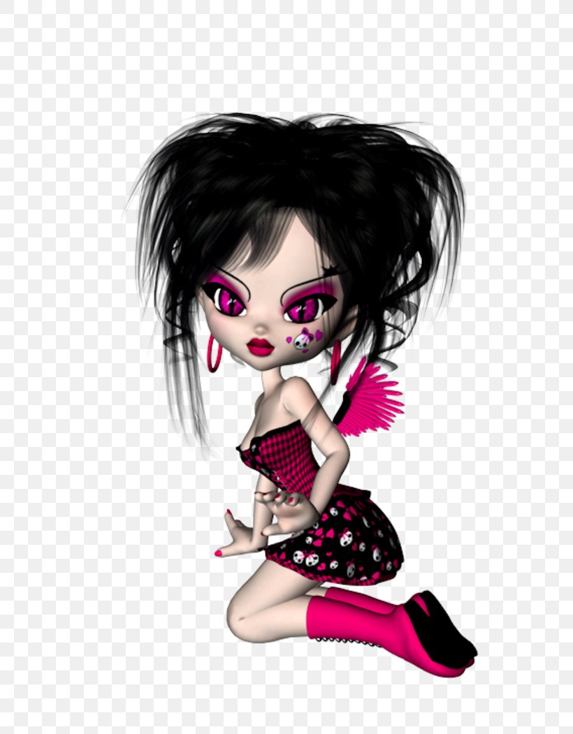 Black Hair Pink M Doll, PNG, 800x1051px, Black Hair, Brown Hair, Design M, Doll, Fictional Character Download Free