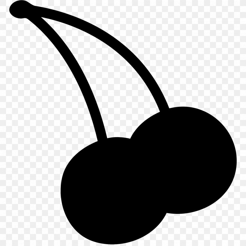 Clip Art Product Design Silhouette, PNG, 2000x2000px, Silhouette, Blackandwhite, Cherry, Headphones, Logo Download Free