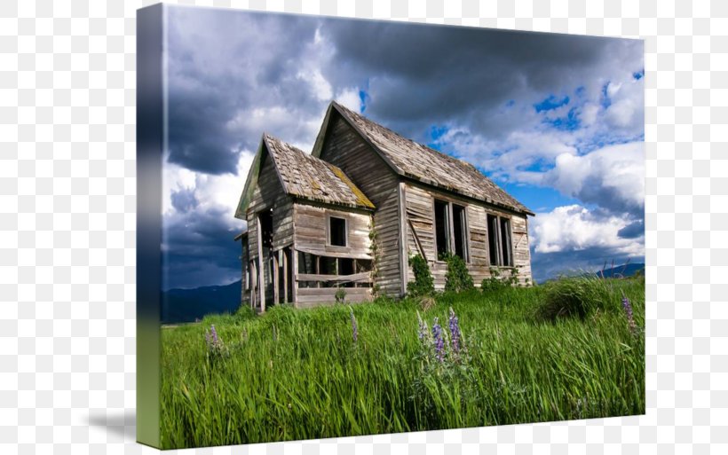 House Gallery Wrap Cottage Log Cabin Canvas, PNG, 650x513px, House, Art, Building, Canvas, Computer Download Free