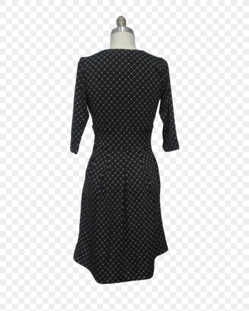 Polka Dot Little Black Dress Sleeve Neck, PNG, 425x1024px, Polka Dot, Black, Black M, Clothing, Day Dress Download Free