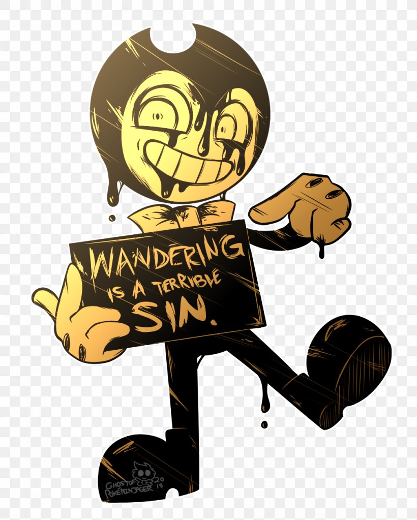 Bendy And The Ink Machine Video Games Cartoon Fan Art TheMeatly Games, PNG,  1008x1258px, Bendy And