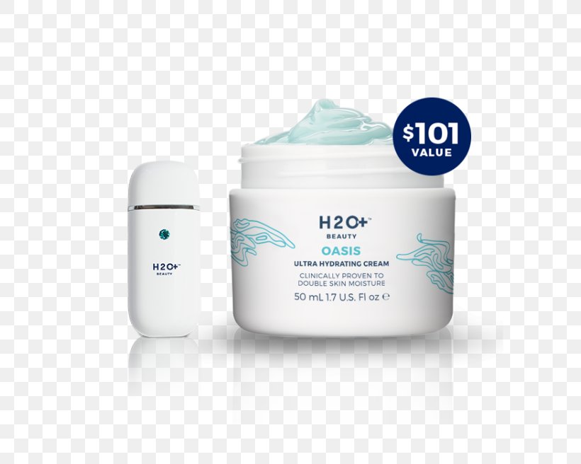 Cream Water Moisturizer H2O+ Beauty Oasis Hydrating Treatment Skin, PNG, 600x656px, Cream, Antiaging Cream, Cosmetics, Face, Facial Download Free