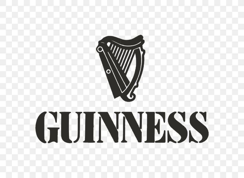 Guinness Logo Beer Stout Harp Lager, PNG, 800x600px, Guinness, Beer, Black, Black And White, Brand Download Free