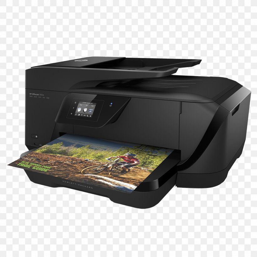 Hewlett-Packard Multi-function Printer HP Officejet 7510, PNG, 1080x1080px, Hewlettpackard, Color Printing, Dots Per Inch, Electronic Device, Fax Download Free