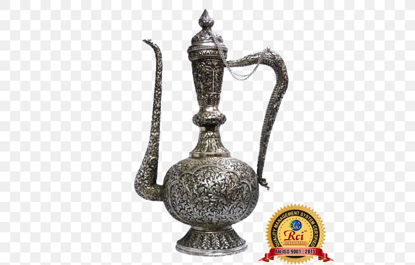 Jug Handicraft Silver Pitcher, PNG, 500x525px, Jug, Antique, Artifact, Brass, Bronze Download Free