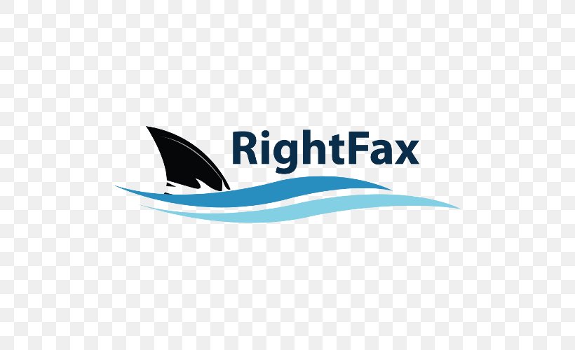 Logo Brand RightFax Product Clip Art, PNG, 500x500px, Logo, Artwork, Blue, Brand, Dolphin Download Free