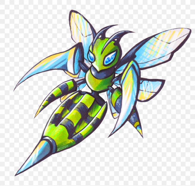 Pokémon Omega Ruby And Alpha Sapphire Beedrill Pokémon Red And Blue Pokémon Sun And Moon, PNG, 915x873px, Bee, Art, Artwork, Bee Movie, Beedrill Download Free