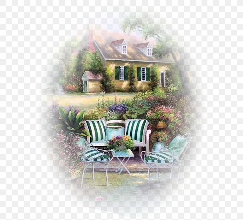 Digital Painting Cottage Oil Painting Png 575x743px Painting