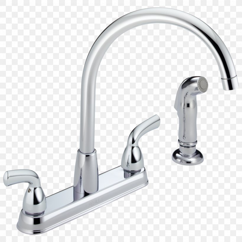 Tap Sink Kitchen Moen Stainless Steel, PNG, 2000x2000px, Tap, Bathroom, Bathtub Accessory, Bathtub Spout, Brushed Metal Download Free