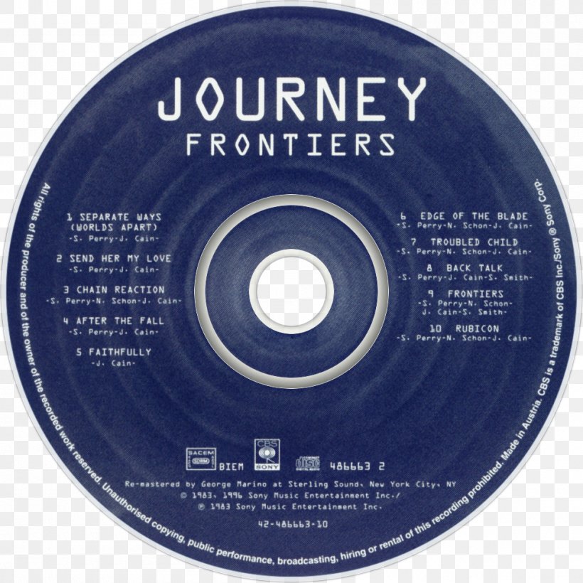 Frontiers Journey Album Cover Evolution, PNG, 1000x1000px, Frontiers, Album, Album Cover, Brand, Compact Disc Download Free