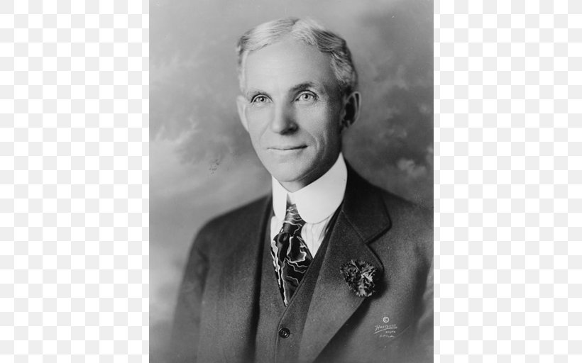 Henry Ford Ford Motor Company Car Dearborn Automotive Industry, PNG, 512x512px, Henry Ford, Assembly Line, Automotive Industry, Black And White, Business Download Free