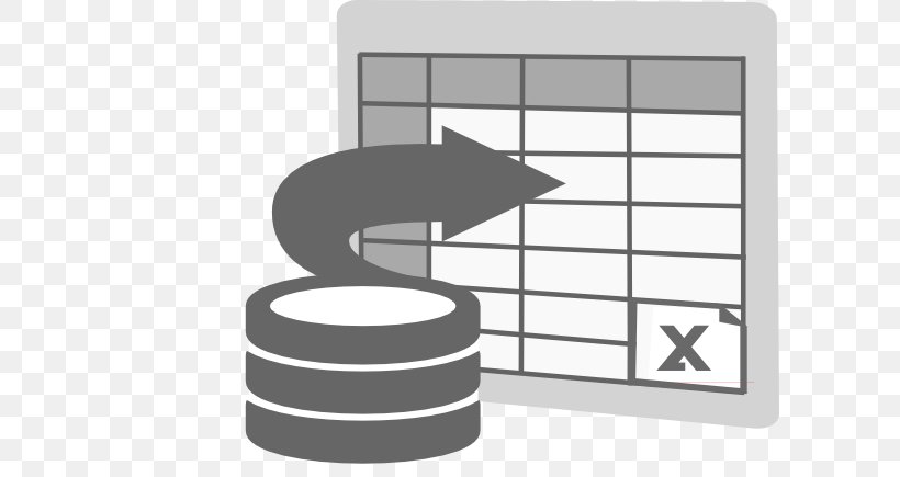 Microsoft Excel Import Spreadsheet Clip Art, PNG, 600x435px, Microsoft Excel, Black And White, Database, Favicon, Import Download Free