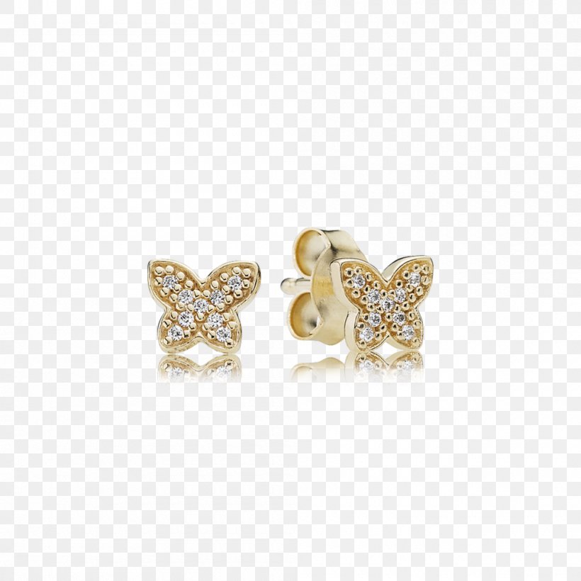 The Earring Pandora Cubic Zirconia Gold, PNG, 1000x1000px, Earring, Body Jewelry, Bracelet, Charm Bracelet, Cubic Crystal System Download Free