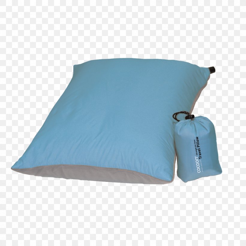 Throw Pillows Therm-a-Rest Inflatable Bed, PNG, 1000x1000px, Pillow, Aqua, Bed, Blue, Camp Beds Download Free