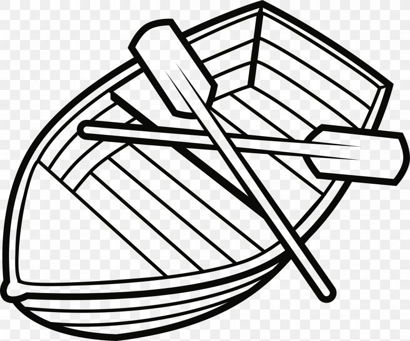 Black And White Boat Drawing Paddle Clip Art, PNG, 2374x1978px, Watercolor, Cartoon, Flower, Frame, Heart Download Free
