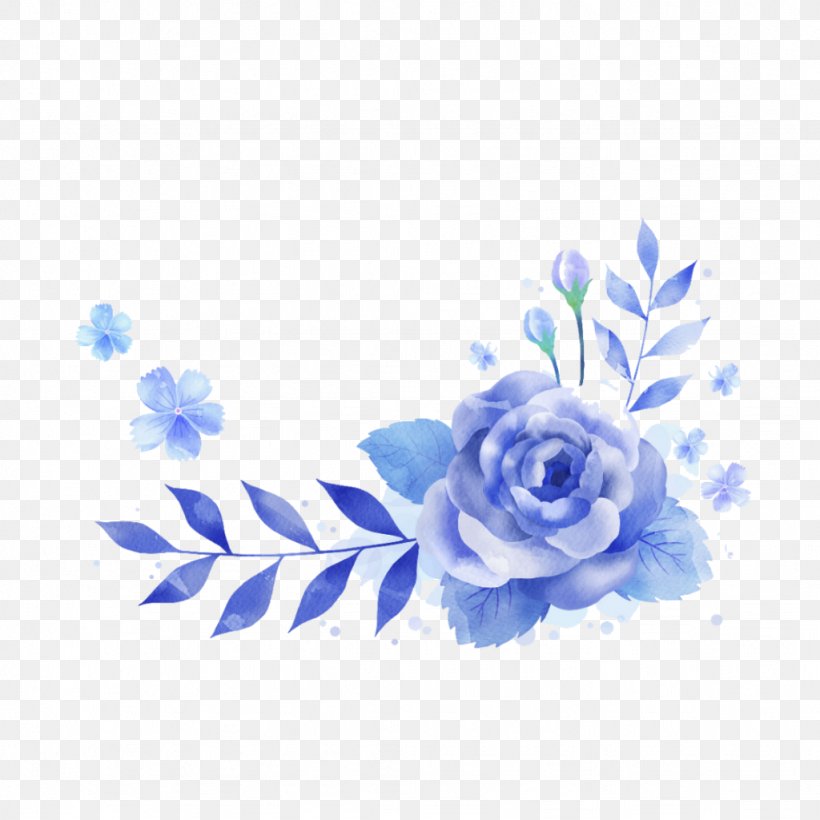 Blue Rose Garden Roses Stock Photography Watercolor Painting, PNG, 1024x1024px, Blue Rose, Blue, Blue Flower, Cobalt Blue, Cut Flowers Download Free