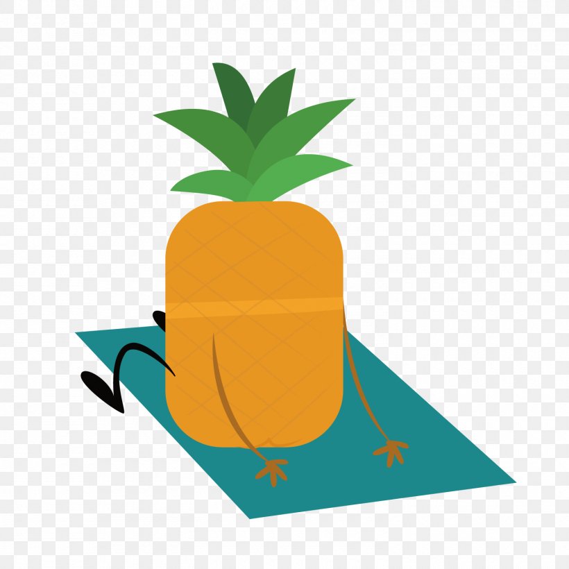 Euclidean Vector Graphic Design, PNG, 1500x1500px, Pineapple, Cartoon, Flower, Flowering Plant, Food Download Free