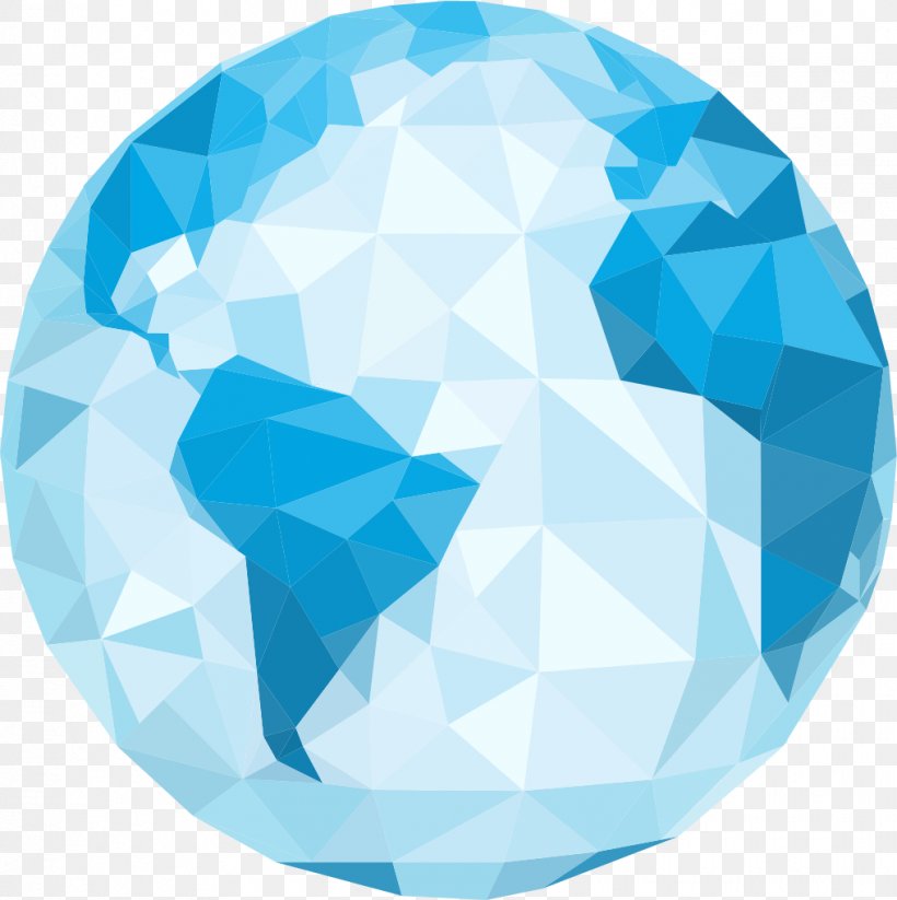 Globe Earth Polygon, PNG, 1016x1020px, Globe, Aqua, Azure, Blue, Drawing Download Free
