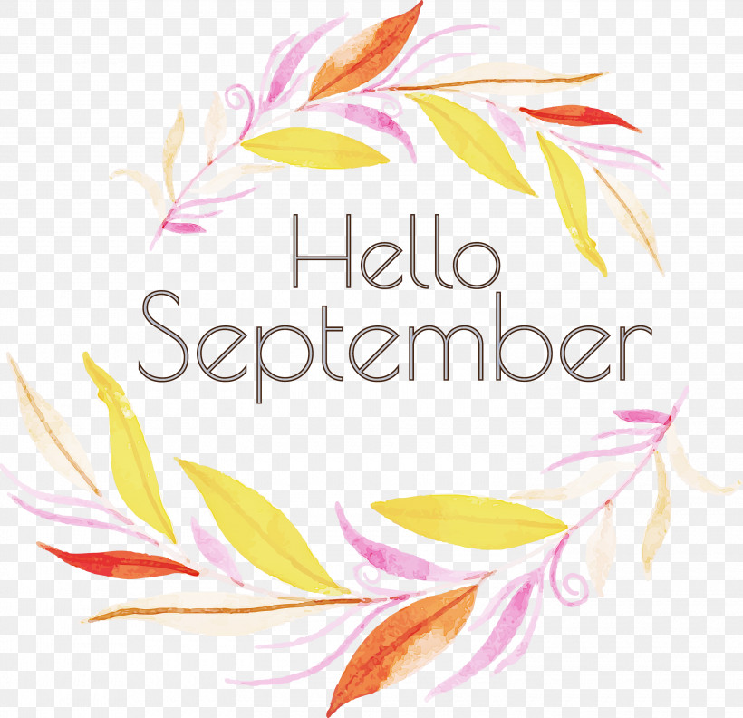 Hello September September, PNG, 3000x2899px, Hello September, Biology, Floral Design, Geometry, Leaf Download Free