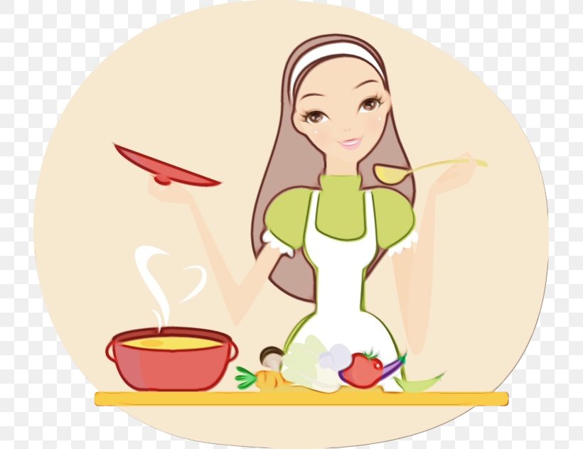Cartoon Eating Food Clip Art Tableware, PNG, 725x632px, Watercolor, Cartoon, Cooking, Dish, Eating Download Free