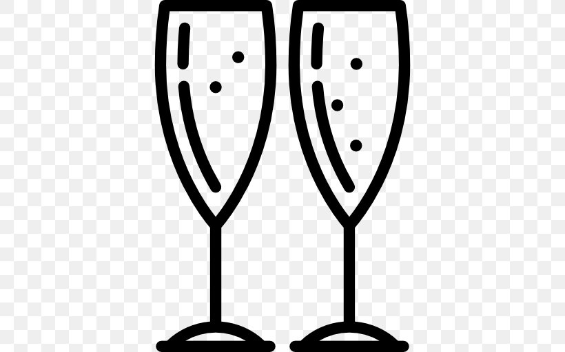 Champagne Glass Wine Glass, PNG, 512x512px, Champagne, Black And White, Champagne Glass, Champagne Stemware, Christmas Dinner Download Free