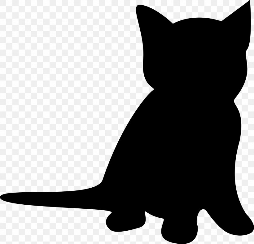 Kitten Cat Silhouette Clip Art, PNG, 1767x1699px, Kitten, Black, Black And White, Black Cat, Carnivoran Download Free