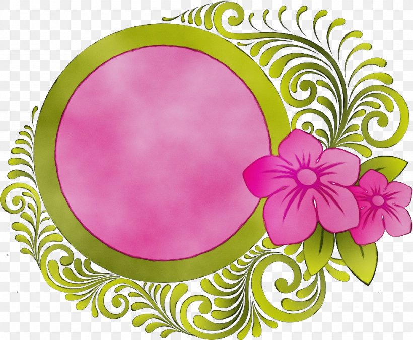 Pink Clip Art Magenta Plant Circle, PNG, 974x802px, Watercolor, Flower, Hibiscus, Magenta, Paint Download Free