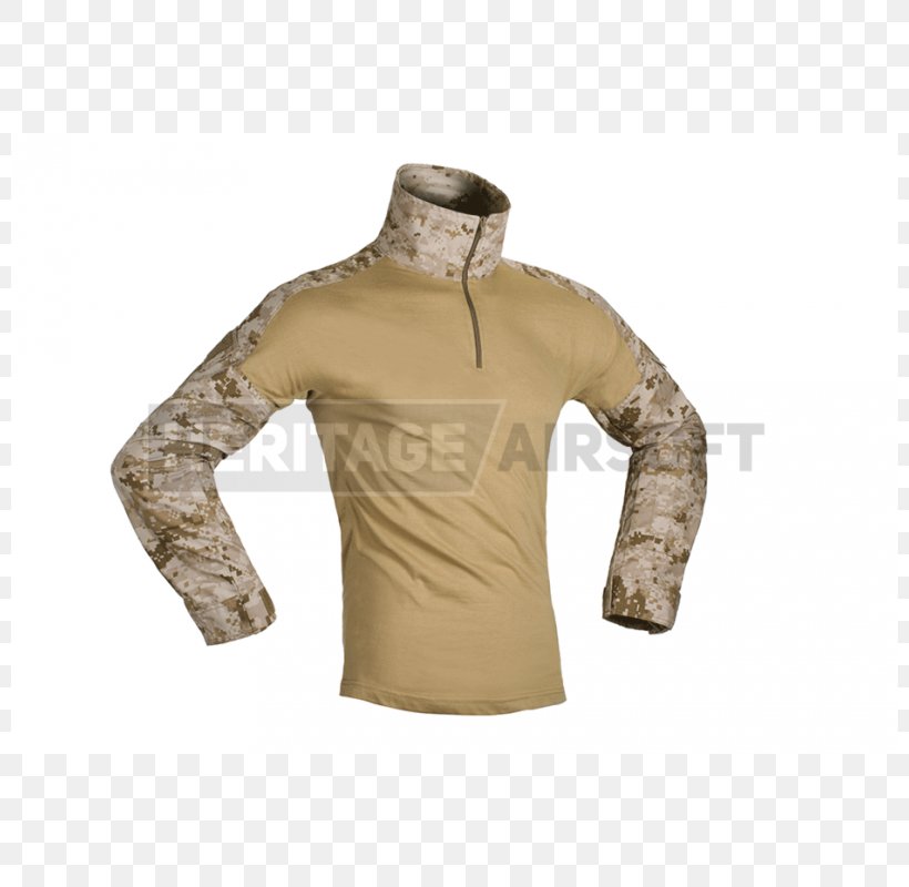T-shirt Army Combat Shirt MARPAT Military Tactics, PNG, 800x800px, Tshirt, Airsoft, Army Combat Shirt, Army Combat Uniform, Beige Download Free