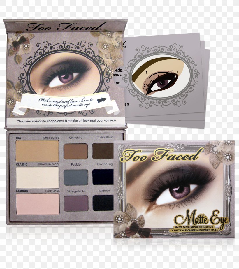 Too Faced Matte Eye Shadow Collection Cosmetics Palette, PNG, 3240x3648px, Watercolor, Cartoon, Flower, Frame, Heart Download Free