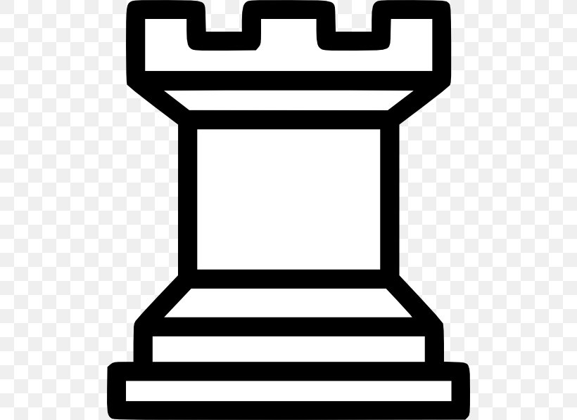 Chess Piece Rook Pawn Clip Art, PNG, 516x598px, Chess, Area, Bishop, Black And White, Castling Download Free