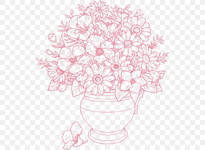 Flower Bouquet Drawing Clip Art, PNG, 534x600px, Flower Bouquet, Area, Art, Artwork, Black And White Download Free