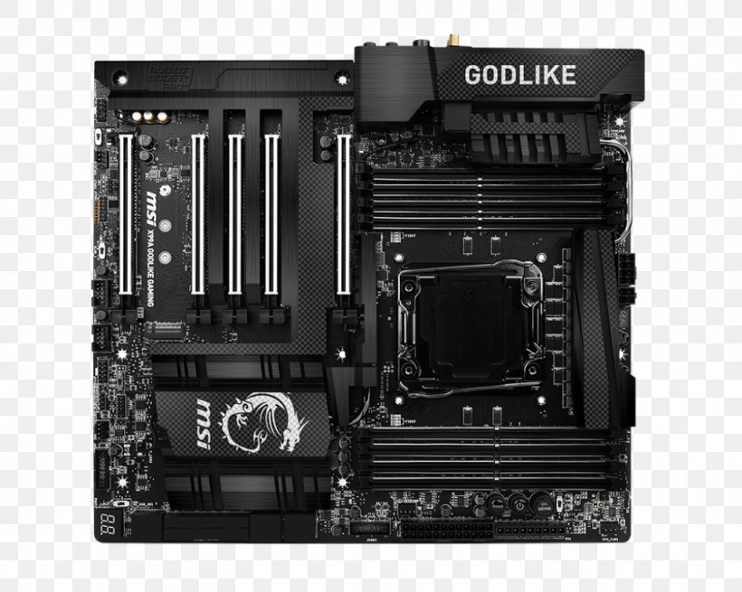 Motherboard MSI X99A GODLIKE GAMING CARBON LGA 2011 Intel X99, PNG, 1024x819px, Motherboard, Chipset, Computer, Computer Accessory, Computer Case Download Free