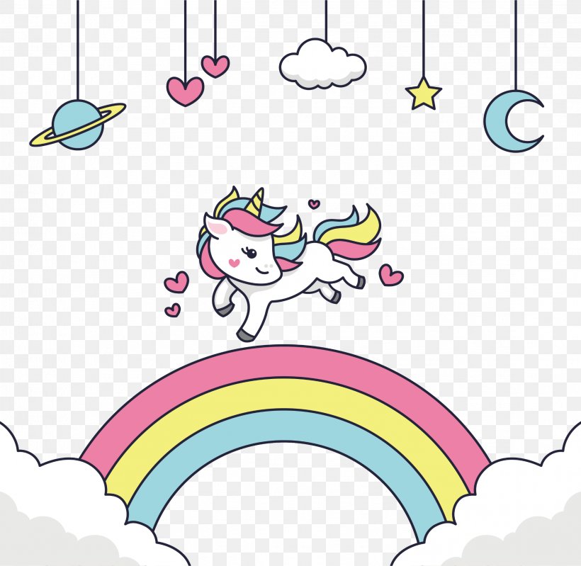Unicorn Vector Graphics Rainbow Drawing, PNG, 2318x2261px, Unicorn, Drawing, Pink Unicorn, Poster, Rainbow Download Free