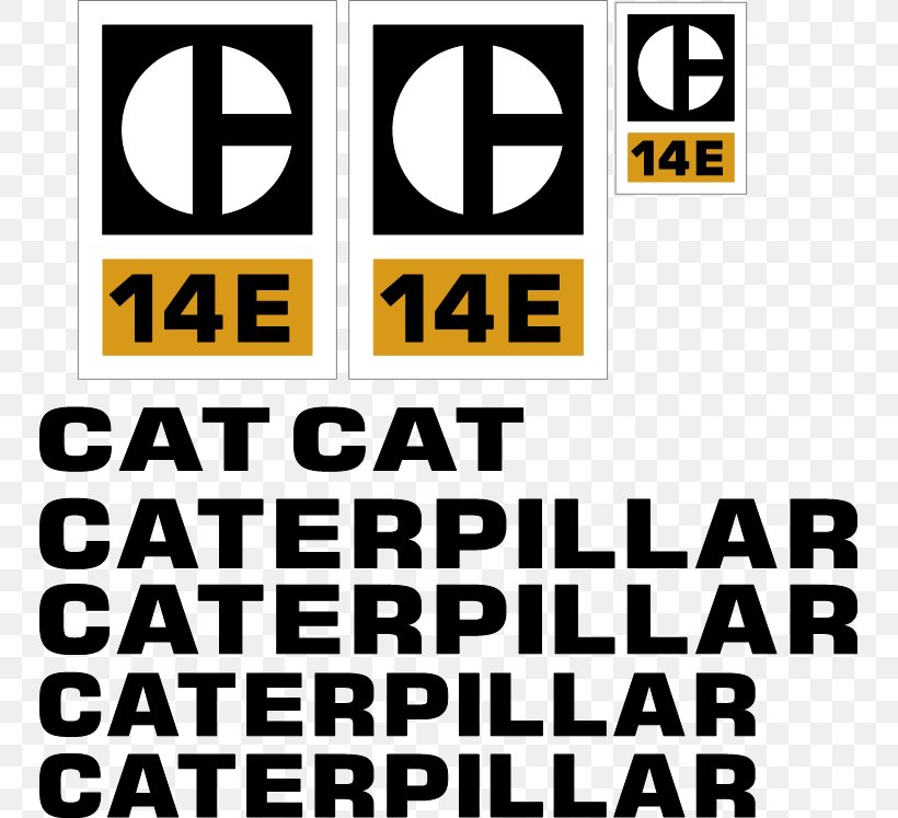 Caterpillar Inc. Brand Logo Decal Pattern, PNG, 747x747px, Caterpillar Inc, Area, Brand, Bulldozer, Communication Download Free
