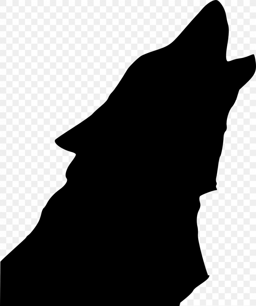 Gray Wolf Drawing Silhouette Clip Art, PNG, 1604x1920px, Gray Wolf, Animal, Aullido, Black, Black And White Download Free