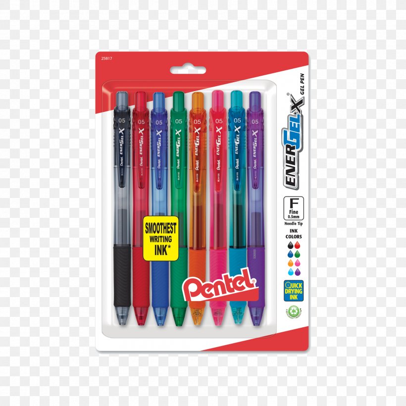 Pen Energel Pentel Gel Pentel EnerGel Deluxe RTX Liquid Gel, PNG, 1800x1800px, Pen, Ballpoint Pen, Fountain Pen, Gel, Gel Pen Download Free