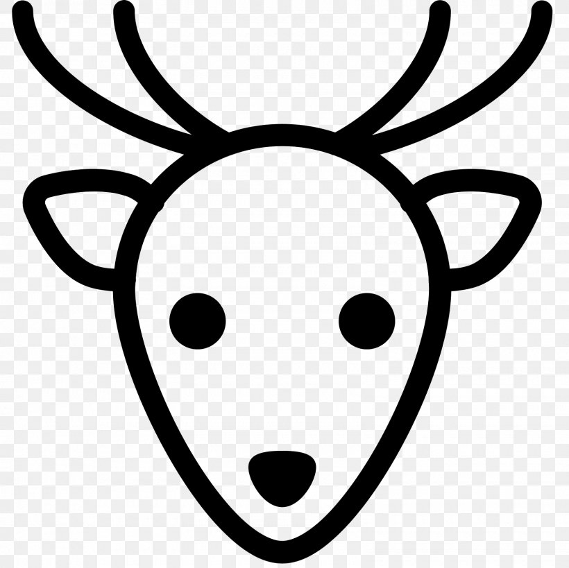 Reindeer, PNG, 1600x1600px, Deer, Antler, Black And White, Christmas, Face Download Free