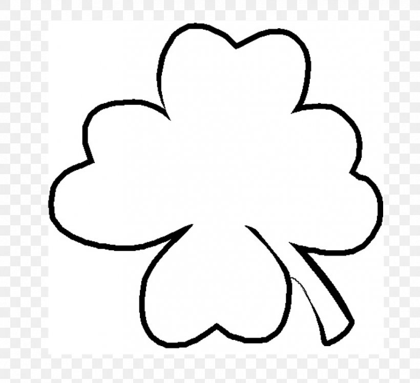 Shamrock Saint Patrick's Day Four-leaf Clover Ireland Clip Art, PNG, 877x800px, Shamrock, Area, Artwork, Black, Black And White Download Free