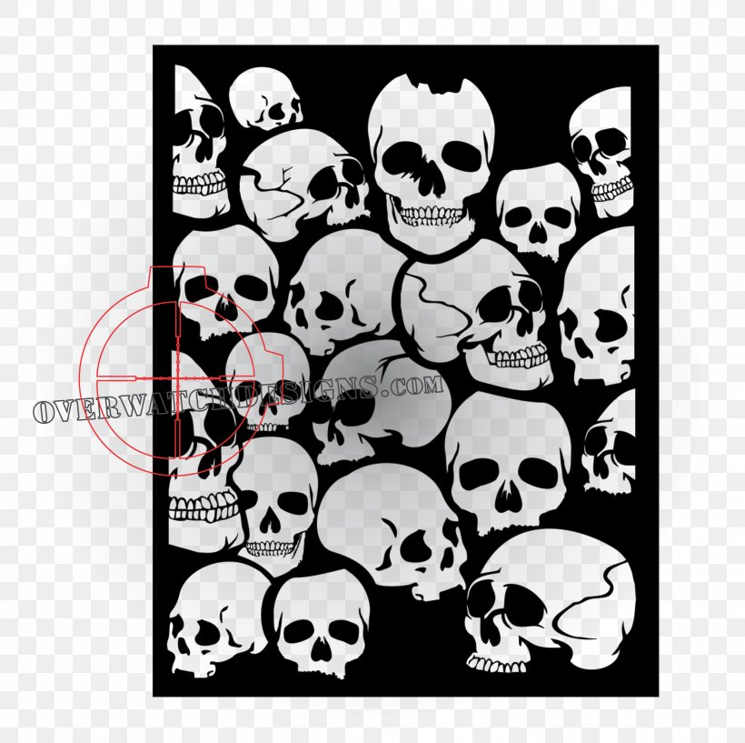 Stencil Skull Art Pattern, PNG, 2401x2393px, Stencil, Art, Banksy, Black, Black And White Download Free