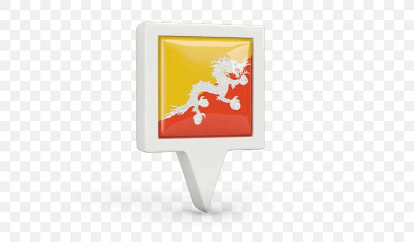 Flag Of Bhutan Product Design Rectangle, PNG, 640x480px, Bhutan, Fictional Character, Flag, Flag Of Bhutan, Orange Download Free