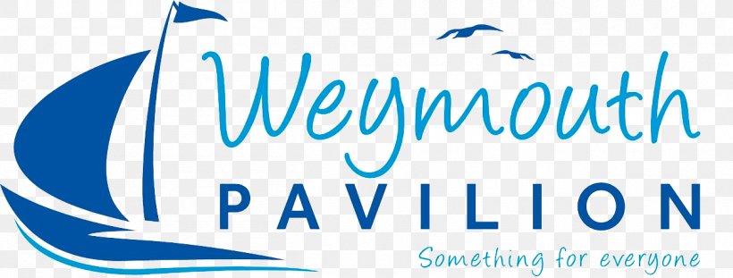 Weymouth Pavilion Logo Brand Font Product, PNG, 1256x477px, Logo, Area, Blue, Brand, Sky Download Free