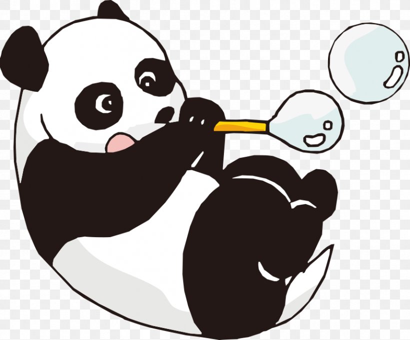 Giant Panda Sticker Cartoon Wall Decal Child, PNG, 855x711px, Giant Panda, Art, Bear, Carnivoran, Cartoon Download Free
