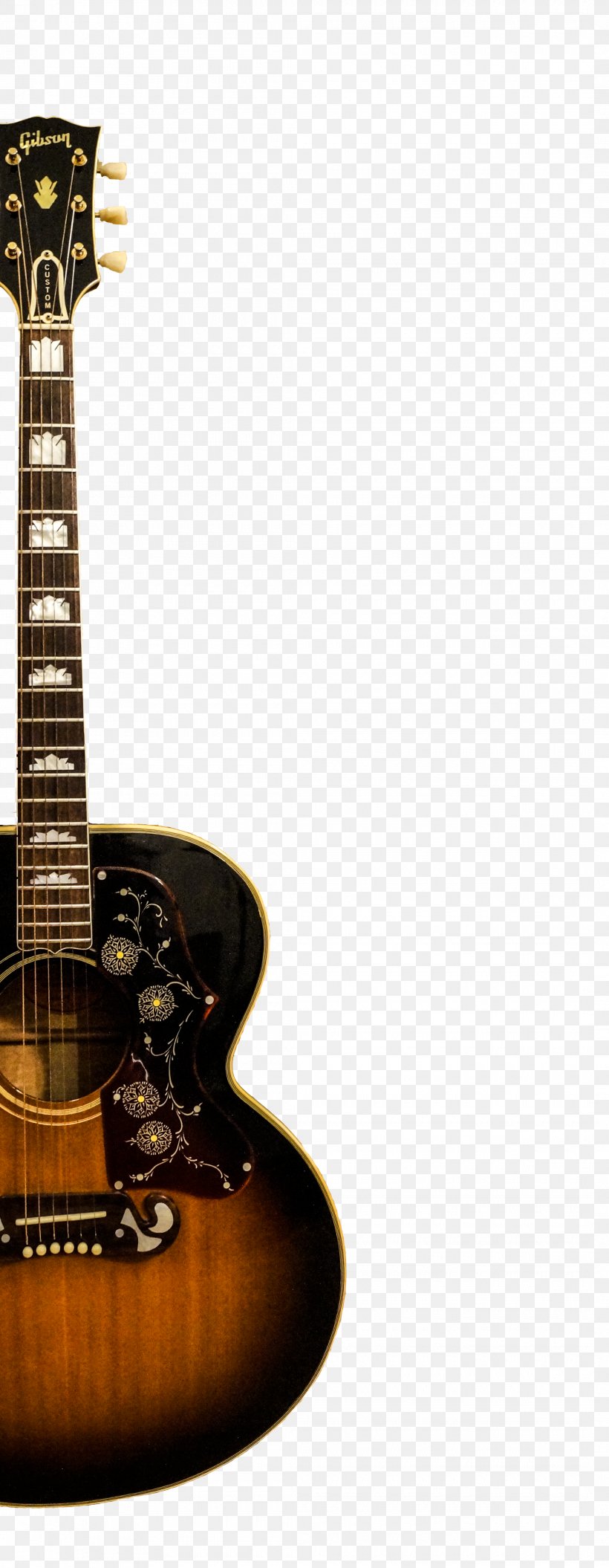 Gibson J-200 Gibson ES-335 Musical Instruments Acoustic Guitar, PNG, 2120x5456px, Watercolor, Cartoon, Flower, Frame, Heart Download Free